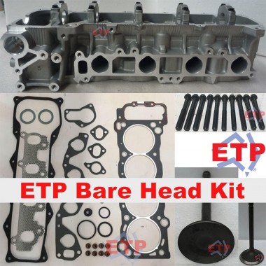 Cylinder Head Kit for Toyota 2RZ Supplied ETP Ultimate VRS, Valves and Head Bolts
