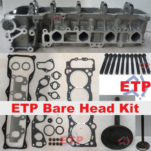 Cylinder Head Kit for Toyota 2RZ Supplied ETP Ultimate VRS, Valves and Head Bolts